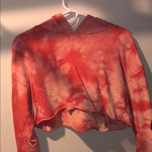 Cropped Tye dye pull over